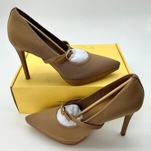Womens Pointed Toe Heeled Pump Cosy Island StyleFlex Size 10 Apricot Tan NEW